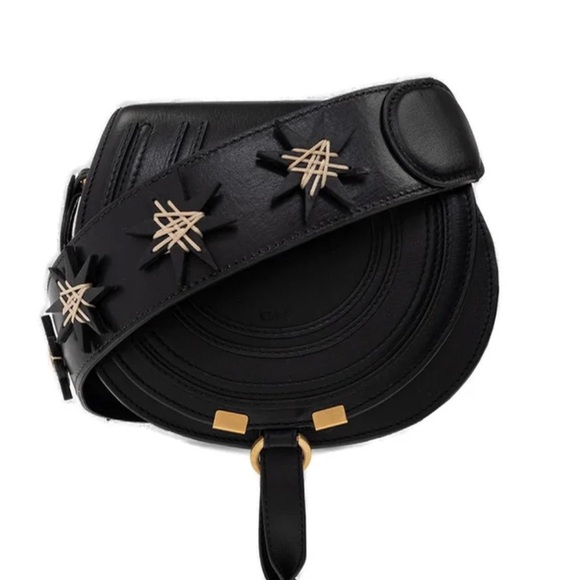 Chloe Black Small Marcie Crossbody Bag - Picture 1 of 6